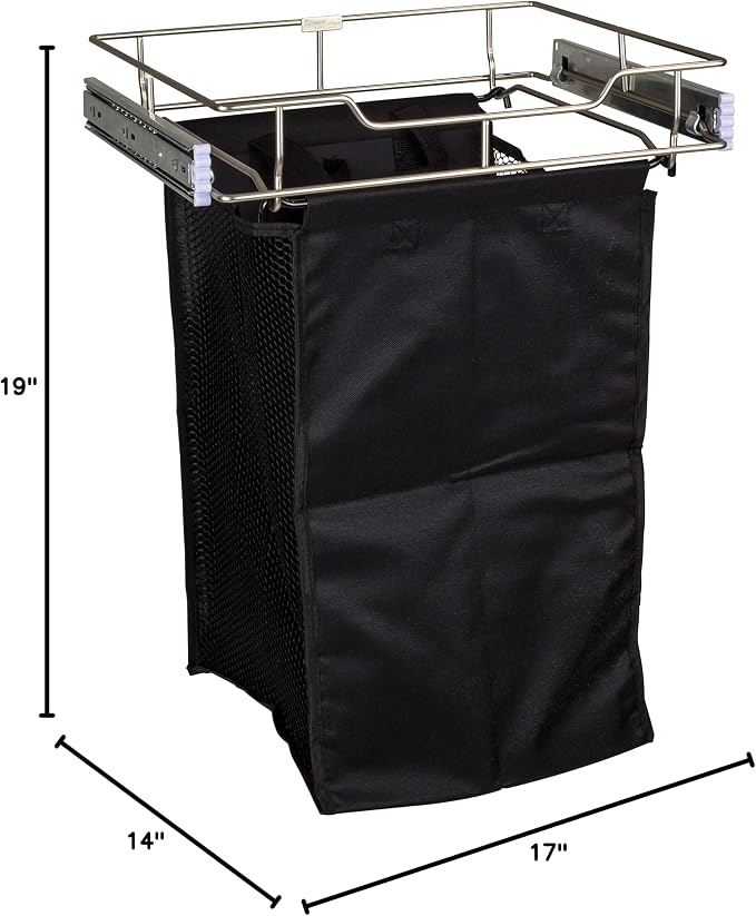 Dark Bronze 14" Pullout Hamper - Image 3