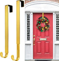 Gold Wreath Hanger, Christmas Decorations Adjustable Wreath Hangers by HEYHOUSE