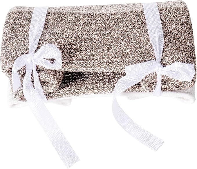Tall Laundry Basket With Handles, Woven Cotton Rope Big Laundry Hamper Sorters - Image 6