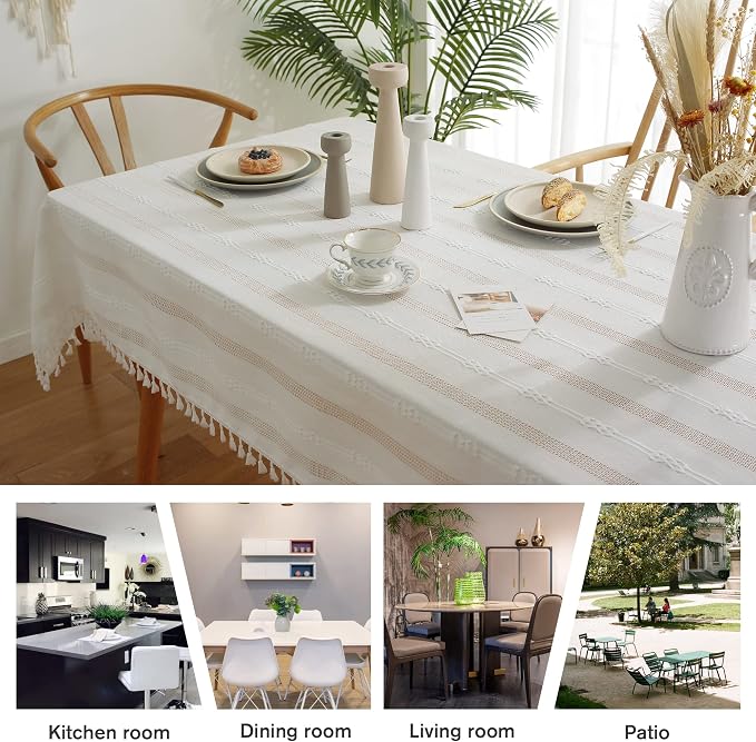 Pahajim Striped Tablecloth Rectangle - Image 3