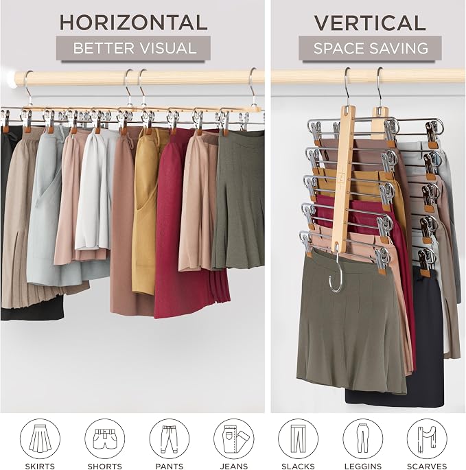 MORALVE Skirt Hangers Space Saving - Image 4