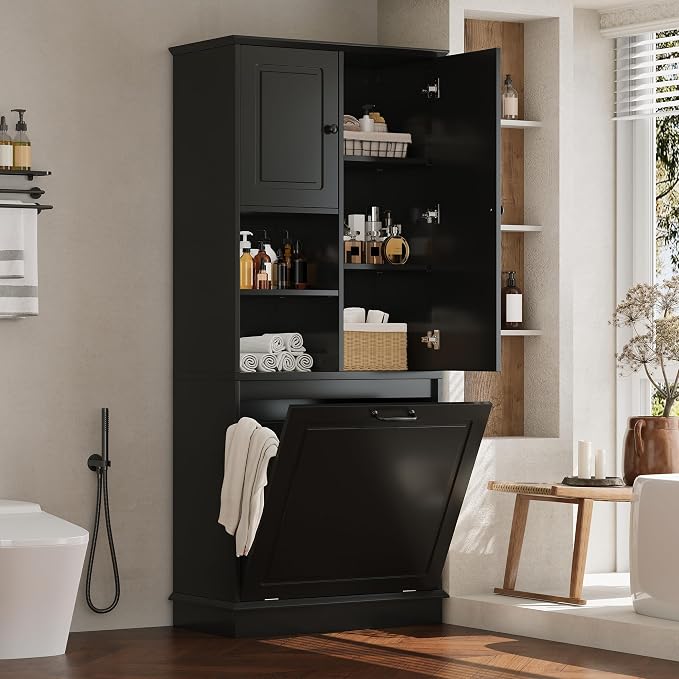 68" Tall Bathroom Storage Cabinet by Merax
