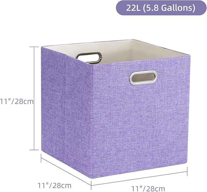 Foldable Cube Storage Bin Organizing Baskets Cubby Boxes Fabric Storage Cubes - Image 2