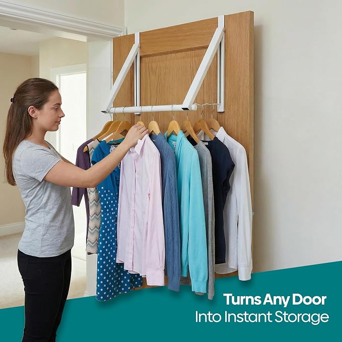 HOLDN’ STORAGE Over The Door Hanger Foldable - Image 2