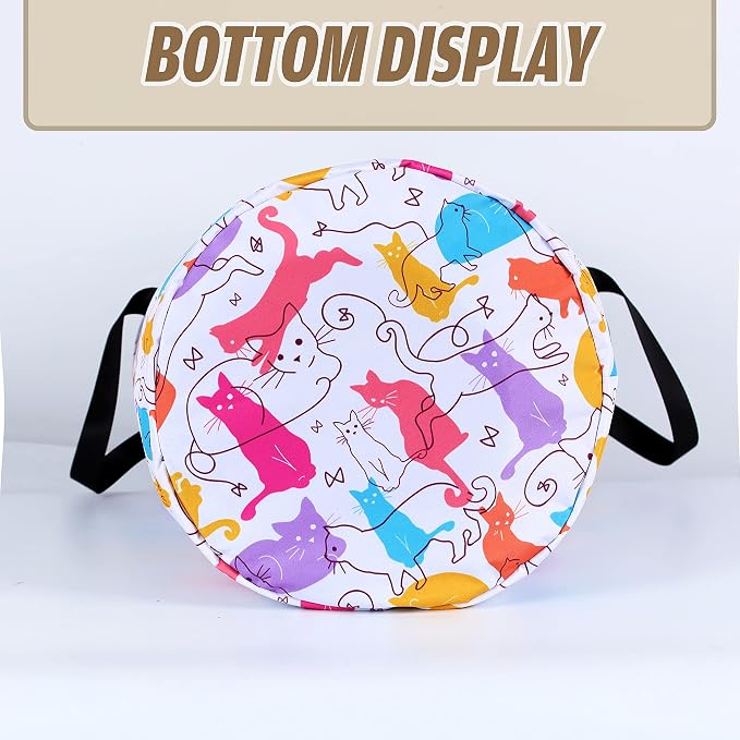 Cute Cat Laundry Basket Foldable Oxford Cloth Funny Tote Bag Laundry Hamper - Image 2