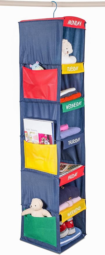 Handy Laundry Daily Activity Kids Closet Organizer, Prepare & Organize a Week's - Image 3
