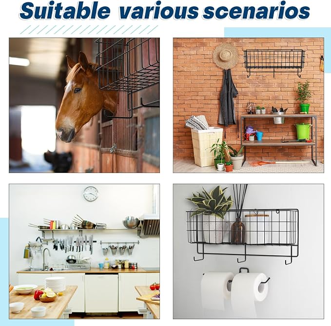 Tandefio 2 Pcs Basket & Tack Rack - Image 7