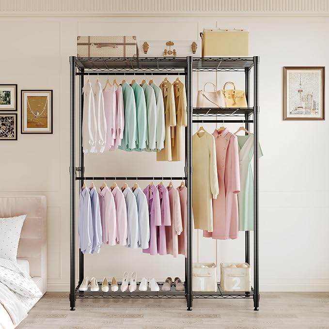 Portable Clothes Rack, Heavy Duty Garment Rack - Image 6