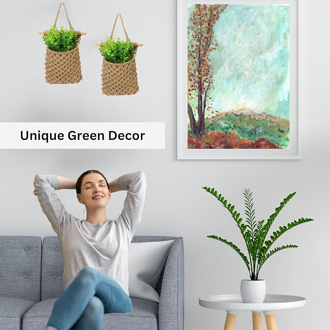 2 Packs Macrame Wall Planters - Image 3
