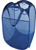 Smart Design Deluxe Mesh Pop Up Square Laundry Hamper w/ Side Pocket & Handles by PROMART