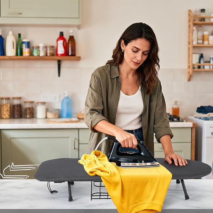 Garvee Tabletop Ironing Board, Small Portable Foldable Iron Board - Image 7