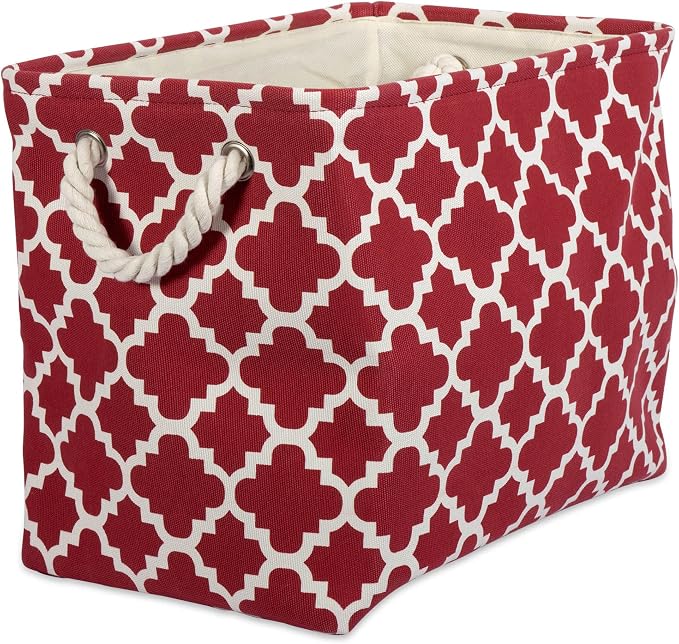 DII Polyester Container with Handles, Lattice Storage Bin by DII