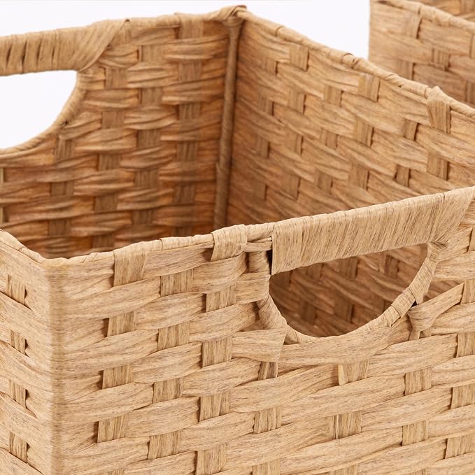 Seville Classics Premium Handwoven Portable Laundry Bin Basket - Image 2