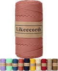 4mm Polyester Braided Macrame Cord Rope 140Yards Macrame Supplies by Likeecords