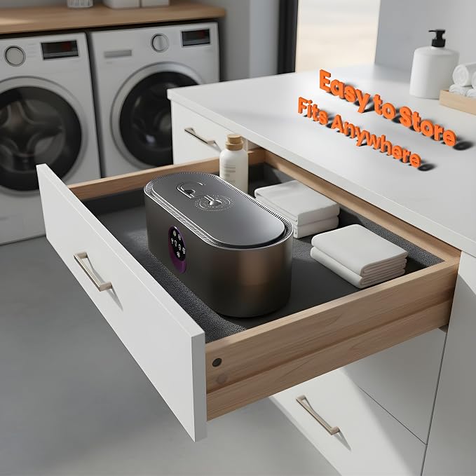  Portable Clothes Dryer, Clothes Dryer Hold 12 Items, - Image 7