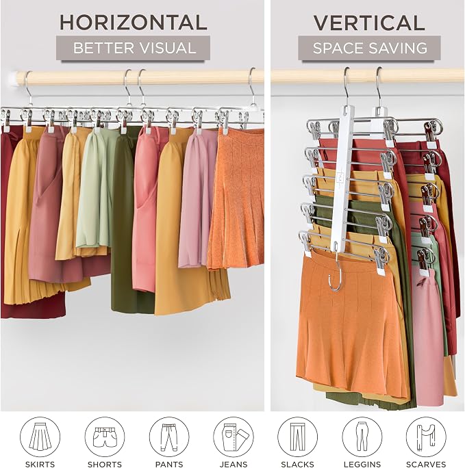 MORALVE Skirt Hangers Space Saving - Image 4