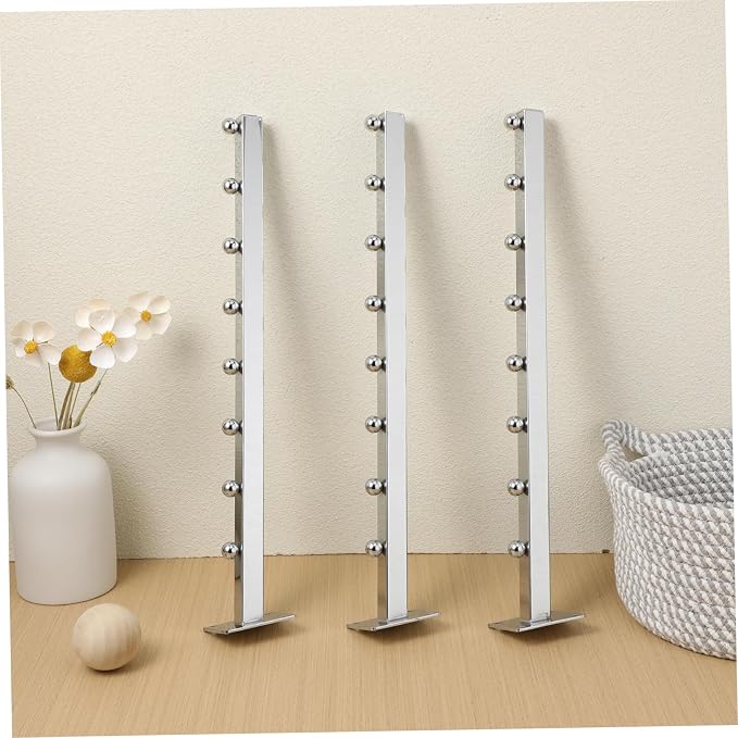 5pcs Elegant Square Wall Mounted Drying Rack over Door Rack Beaded Design - Image 7
