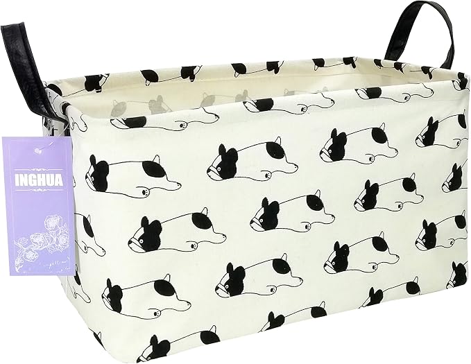 Rectangular Storage Basket Fabric Organizer Bin by INGHUA