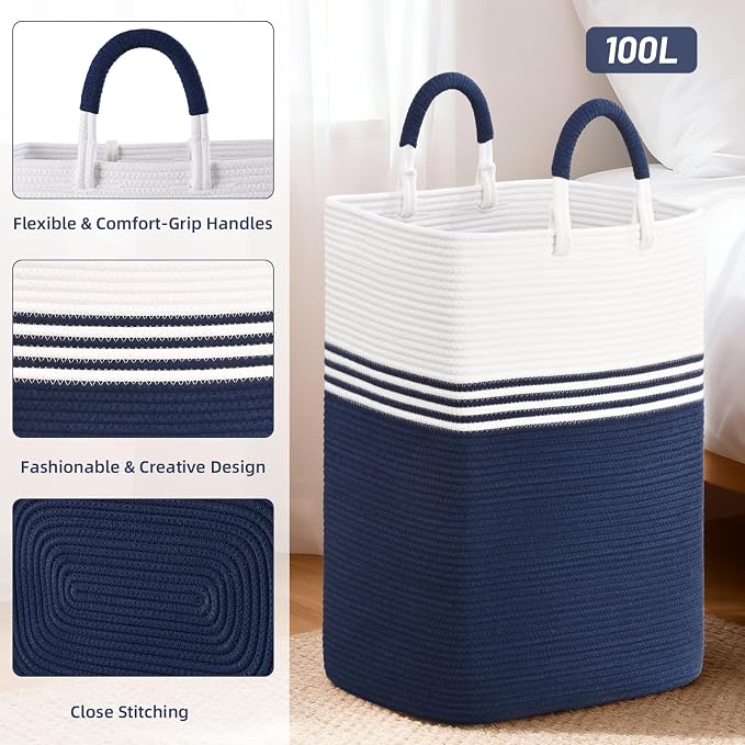 Laundry Basket Hamper, Blanket Storage, Dirty Clothes Hamper - Image 6