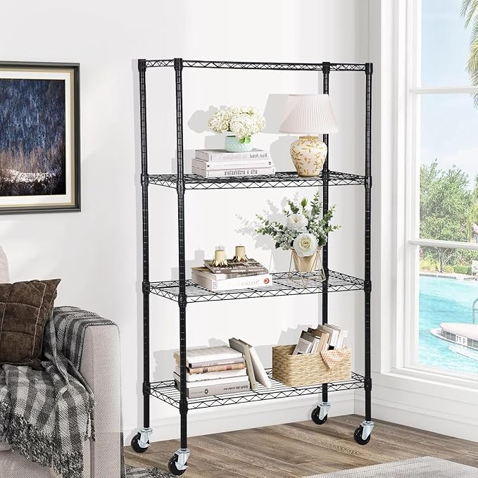 Meet perfect 4-Tier Wire Shelving Unit - Image 5