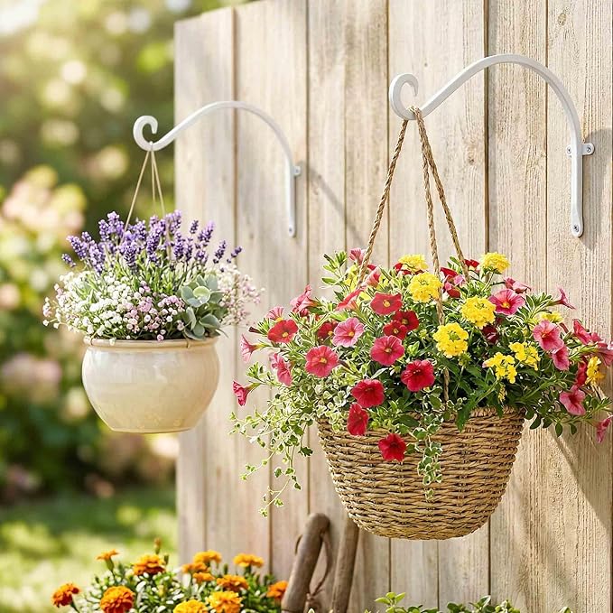 Hanging Plant Brackets Outdoor: 50lbs Weight Capacity - Image 2