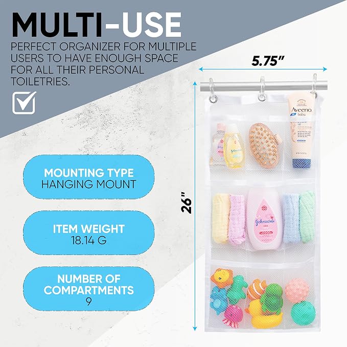 Handy Laundry Hanging Shower Organizer - Image 7