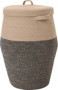 26"x20" Handcrafted Tall Cotton Rope Basket by Cottonphant