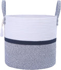 Woven Storage Basket with Handle, Nursery Hamper in Baby Nursery&Bathroom by HXYUANDAHOMEDECORATION