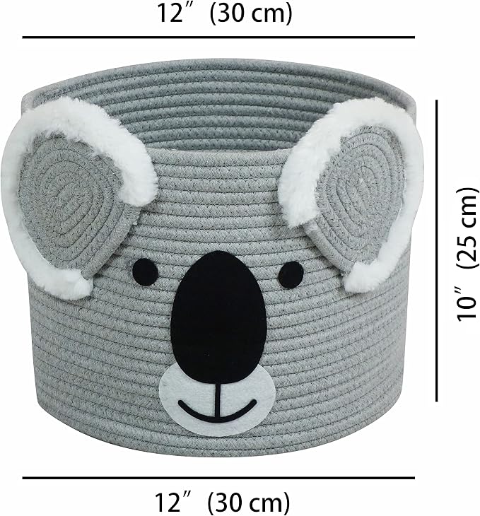 T&T Homewares Koala Storage Basket Medium Size, Nursery & Kids Room - Image 2