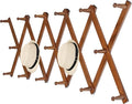 WEBI Accordion Wall Hanger, Expandable Wooden Hat Rack by WEBI