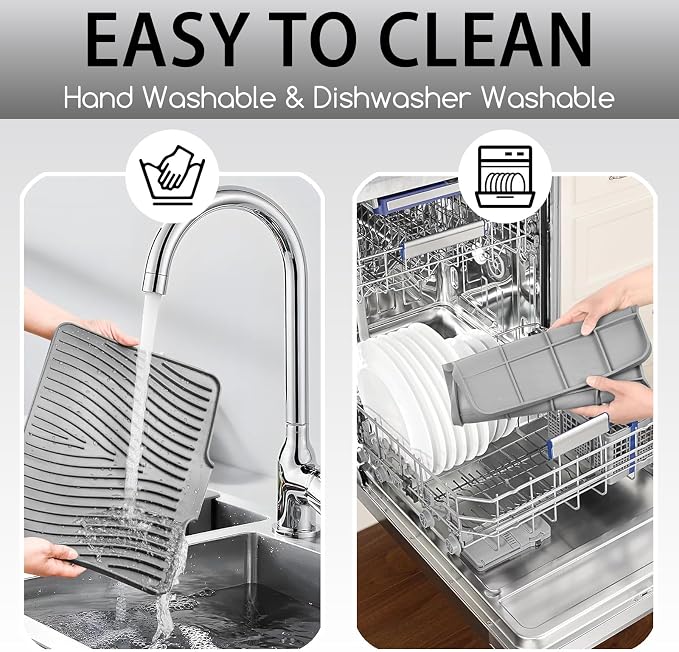 Large Premium Silicone Dish Drainers - Image 5