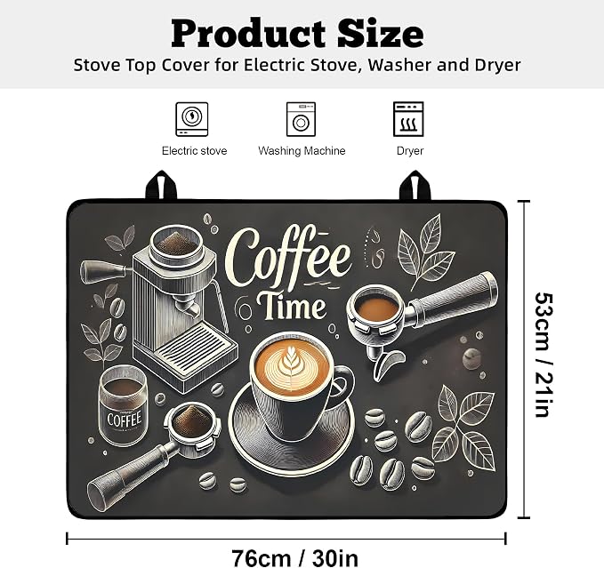 Multi-Design Stove Top Cover for Glass/Electric Stoves - Image 2