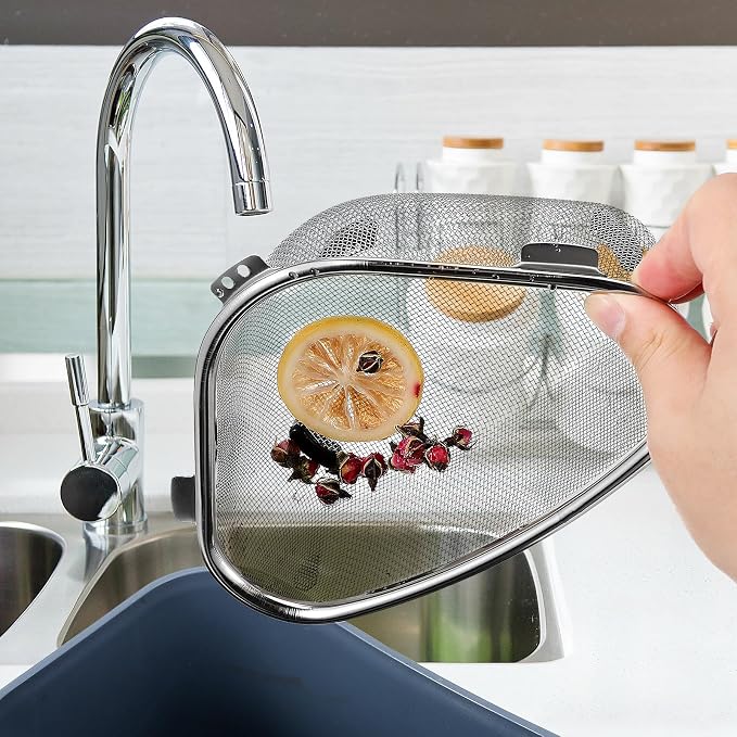 Triangle Sink Basket Stainless Steel Corner Strainer - Image 4