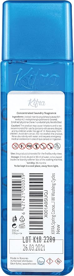 KIFRA SPRING Concentrated Laundry Fragrance 6.76 Fl Oz 200ml 80 Washing Cycles - Image 2