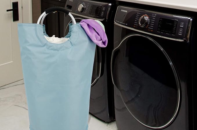 Handy Laundry Bag With Handles - 60L - Collapsible Fabric Laundy Hamper Bag - - Image 6