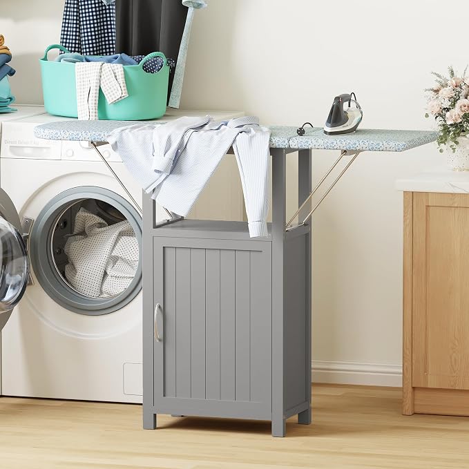 Ironing Board with Storage Cabinet, Folding Ironing Board with Extra Storage - Image 6