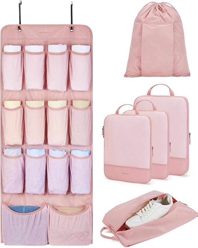BAGSMART Hanging Compression Packing Cubes by BAGSMART