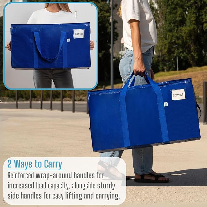 VENO 10 Pack Moving Bags, Upgraded Heavy Duty, Moving Boxes Alternative - Image 7