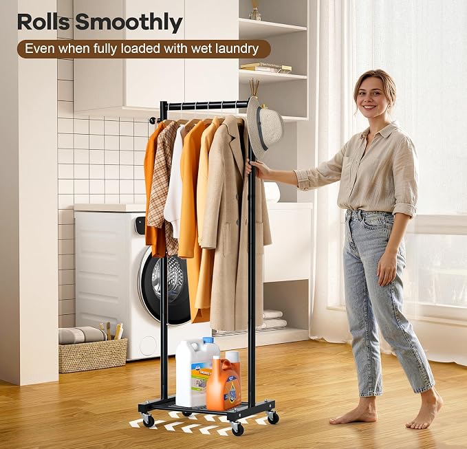 MISSLO Small Clothes Racks for Hanging Clothes Clothing Rack - Image 4