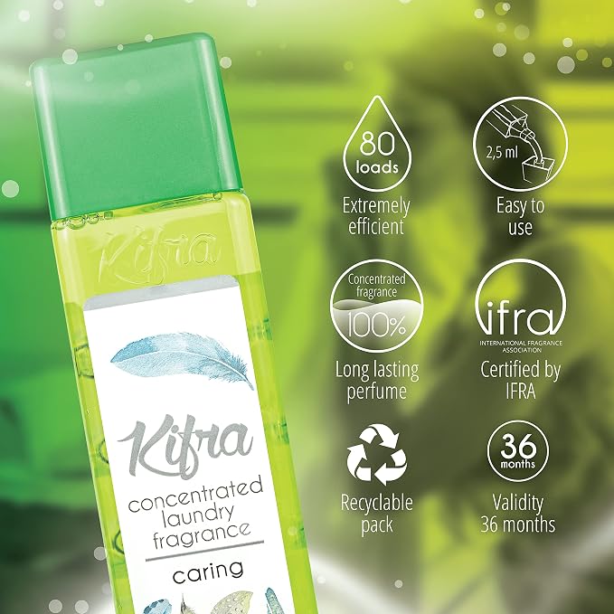 KIFRA CARING Concentrated Laundry Fragrance 6.76 Fl Oz 200ml 80 Washing Cycles - Image 3