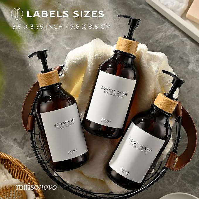MaisoNovo Waterproof Labels for Bottles Modern Design - Image 7