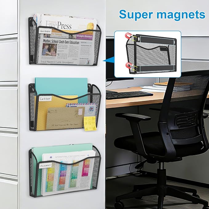 Magnetic Wall File Holder 3-Pack - Image 5