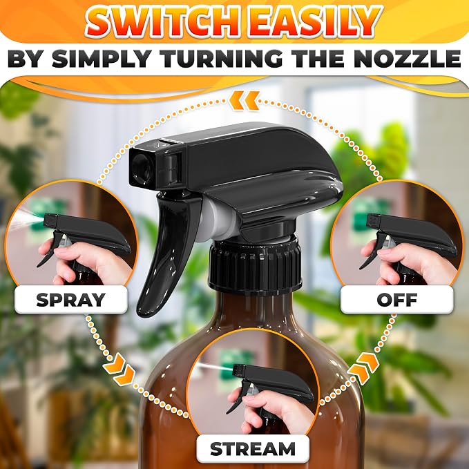 4Pcs Spray Nozzle for Bottles – Spray Bottle Nozzle Replacement for Restoring - Image 5