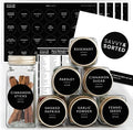 SAVVY & SORTED Spice Labels, 140 Round Waterproof Kitchen Labels by SAVVYSORTED%C2%AE
