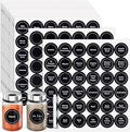 Segarty Preprinted Spice Labels, 432 Round Black Printed Pantry Labels and by Segarty