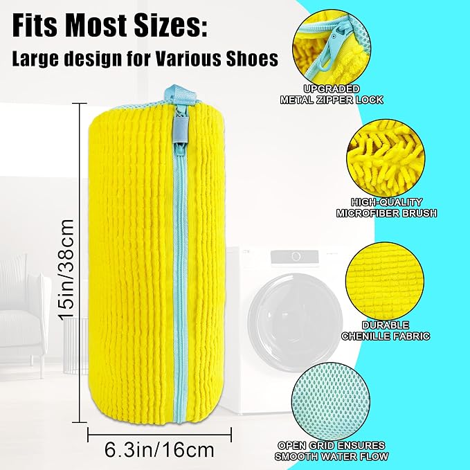 Shoe Washing Machine Bag, 2 Pack – Laundry Shoe Bag - Image 2