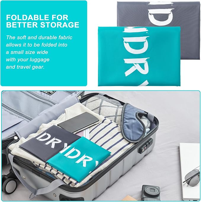 2 Pack XL Travel Laundry Bag, Machine Washable Dirty Clothes Organizer - Image 4