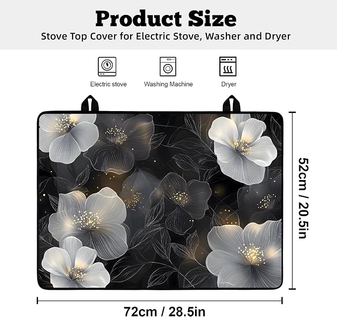 Multi-Design Stove Top Cover for Glass/Electric Stoves - Image 2