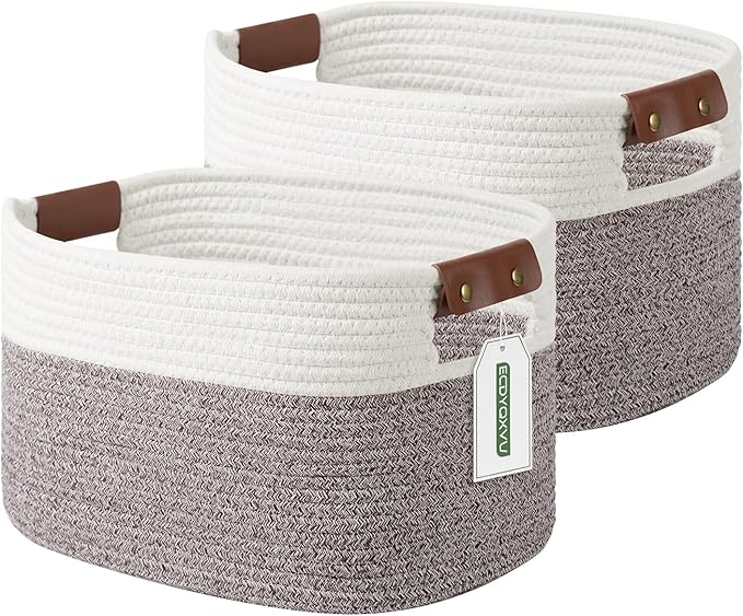 Cotton Rope Basket, Storage Baskets by ECDYQXVU