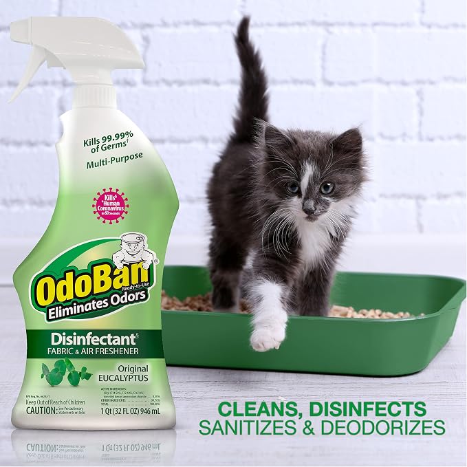 OdoBan Ready-to-Use Disinfectant and Odor Eliminator, 32 Ounce Spray Bottle - Image 5